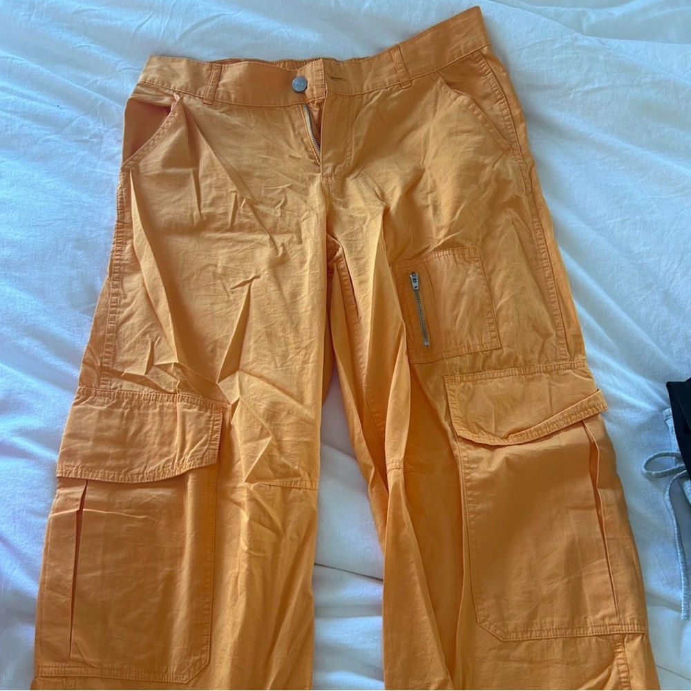 Orange Cargo Pants